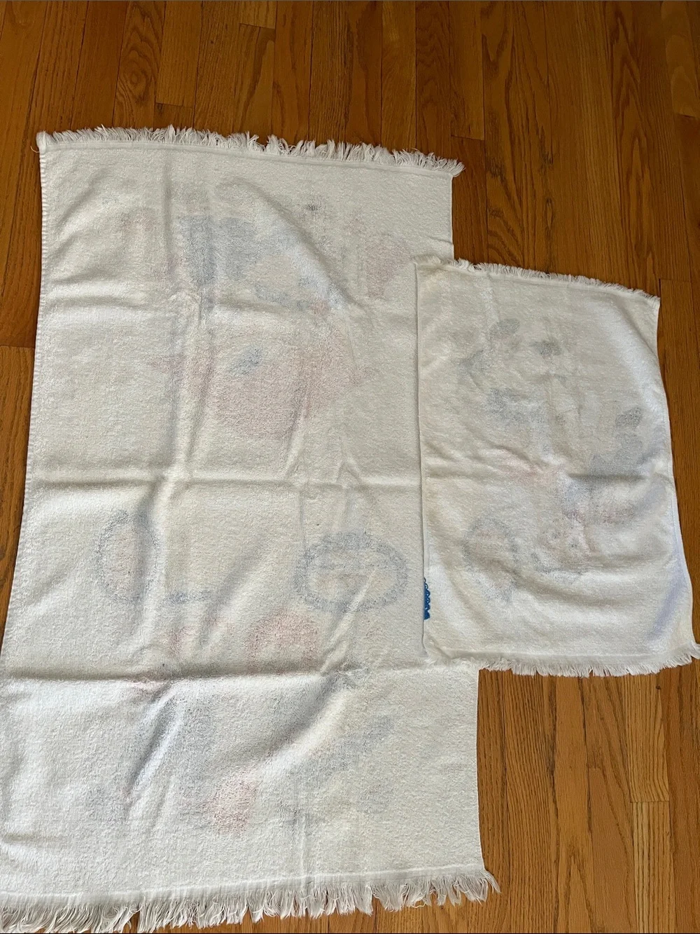 Vtg Raggedy Ann & Andy Bath & Hand Towel Home Sweet Home Bobbs Merrill MCM *READ